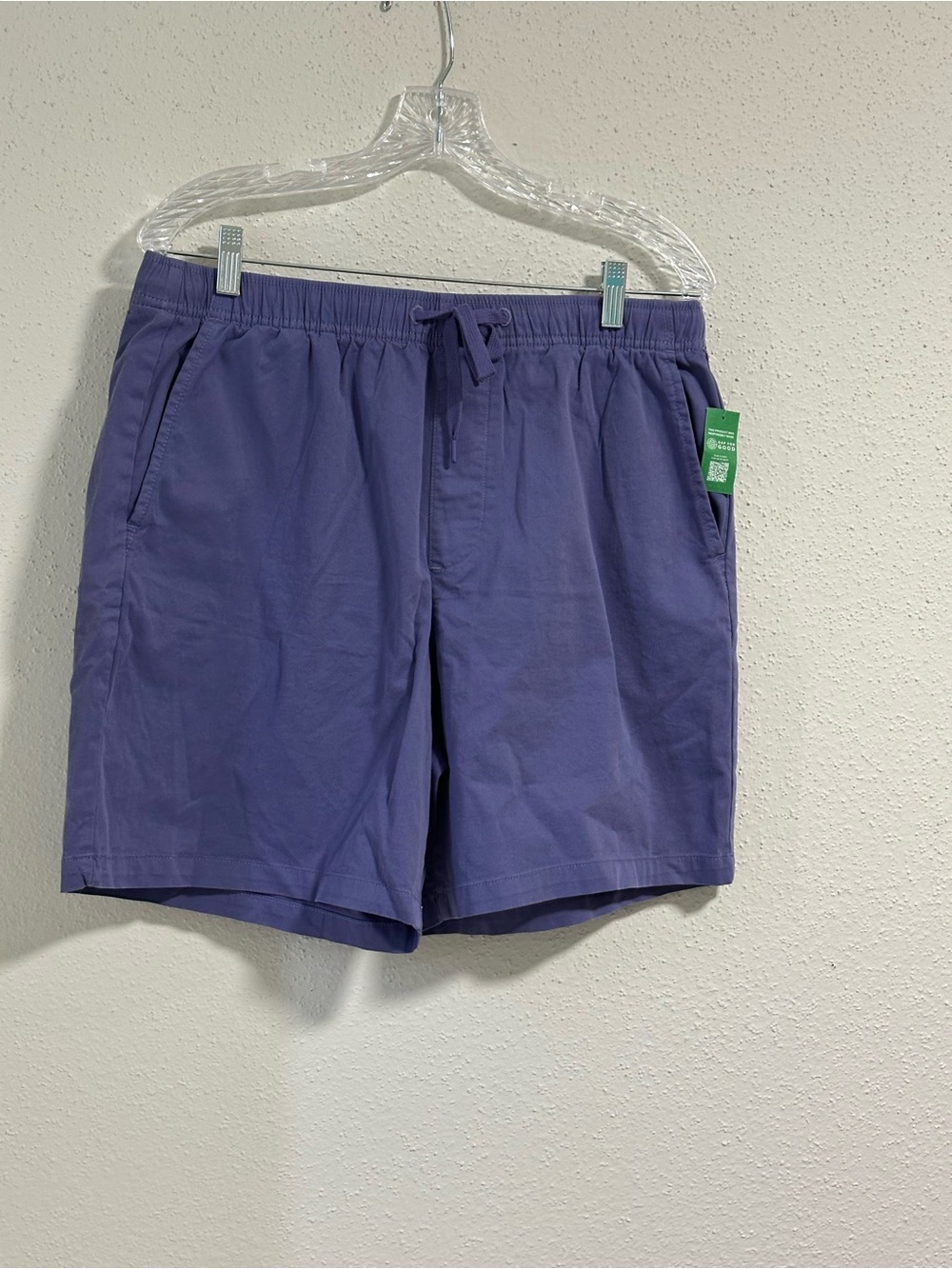 Men's GAP Purple Drawstring Casual Shorts NWT size large.